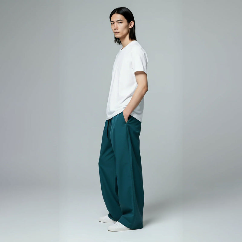 Baggy Sweatpants-Teal-zoom-