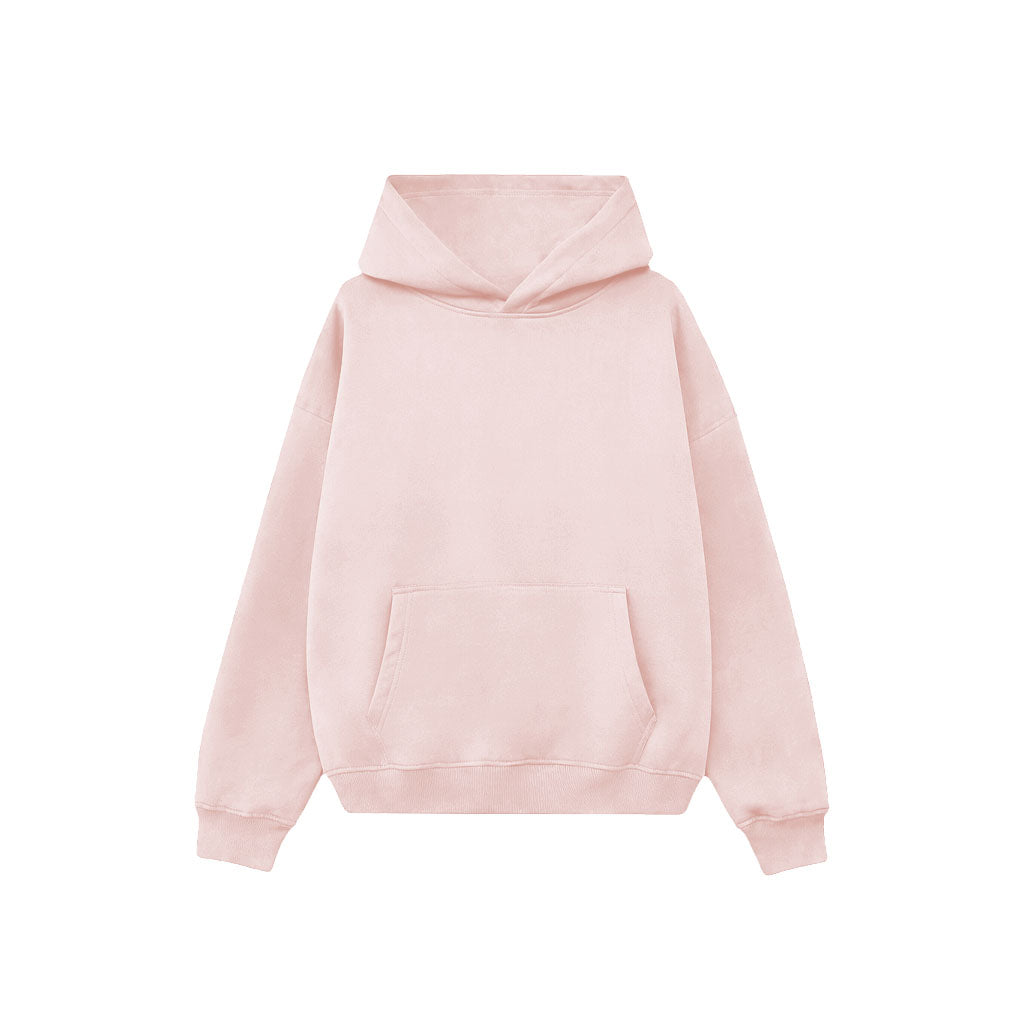 Drop Shoulder Hoodie- Charcoal-zoom-12