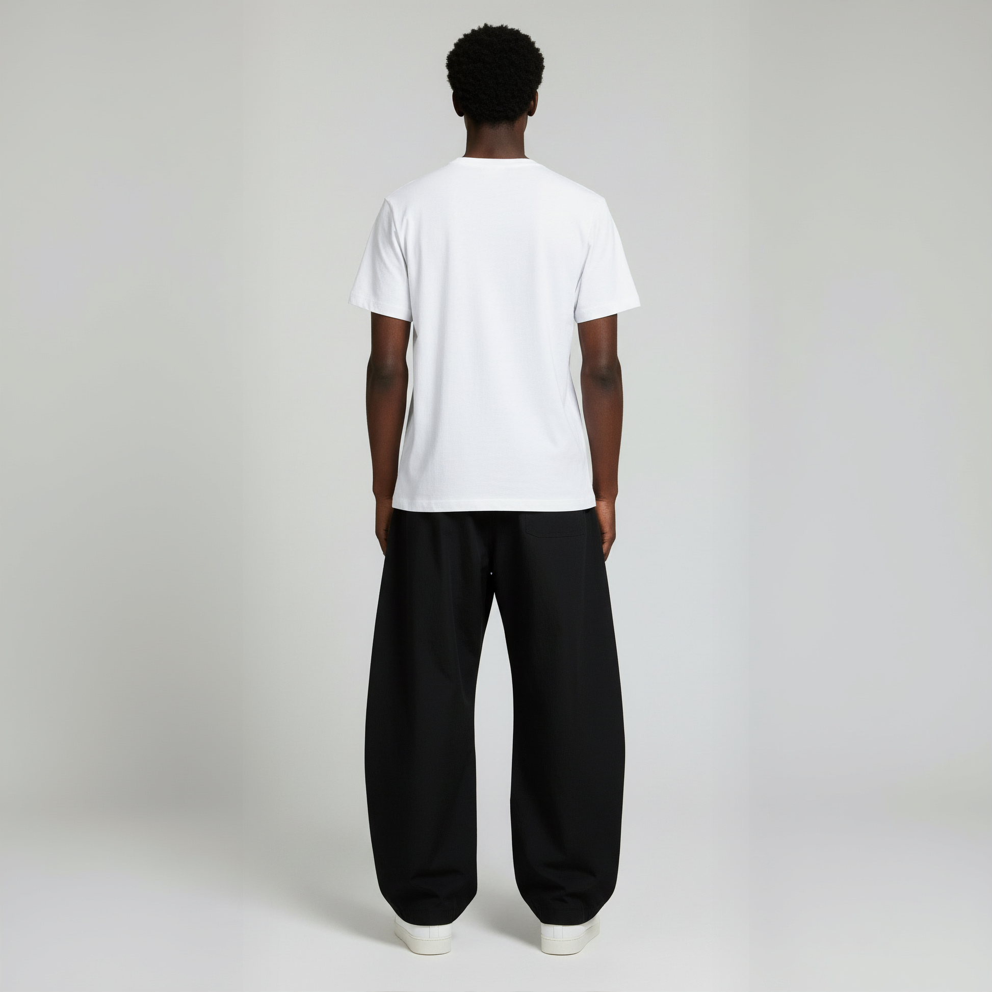 Pack of Baggy Trouser- Black-3