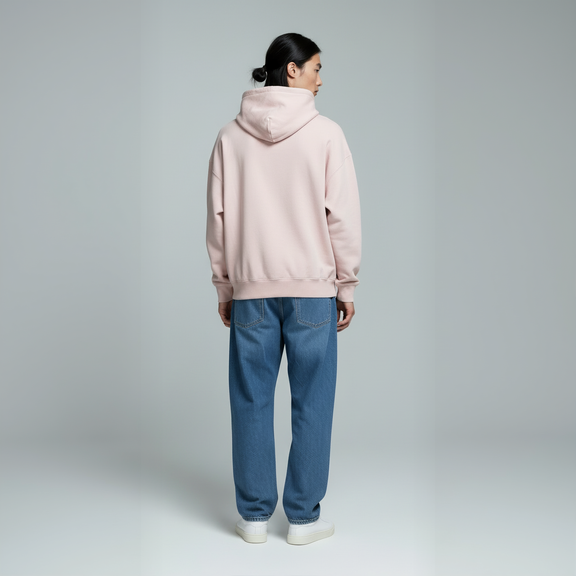 Drop Shoulder Hoodie- Petal-3