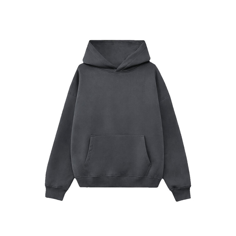 Drop Shoulder Hoodie- Espresso-zoom-