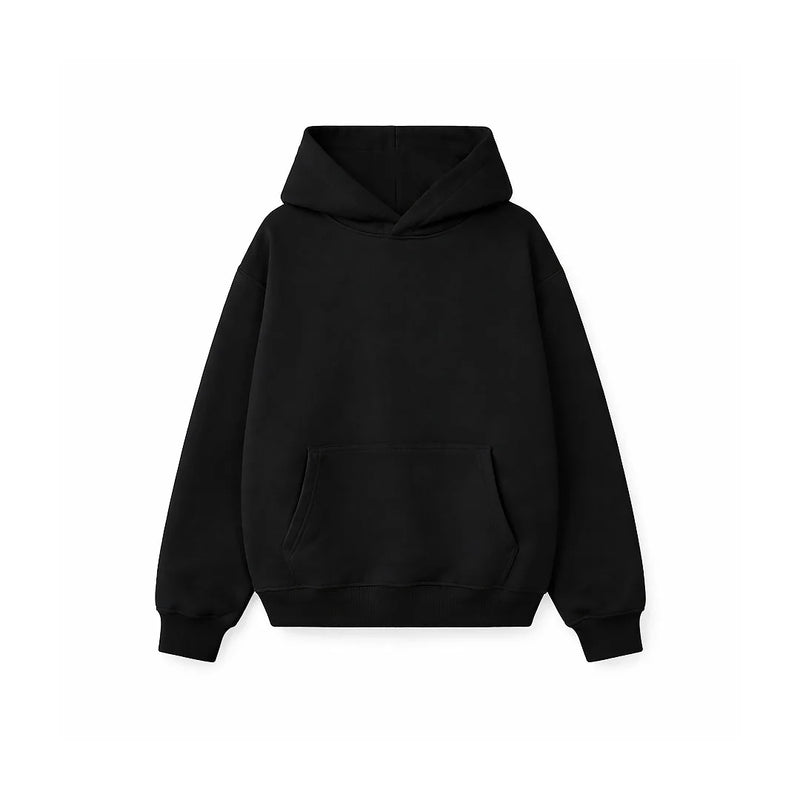 Drop Shoulder Hoodie-Heather Grey-zoom-