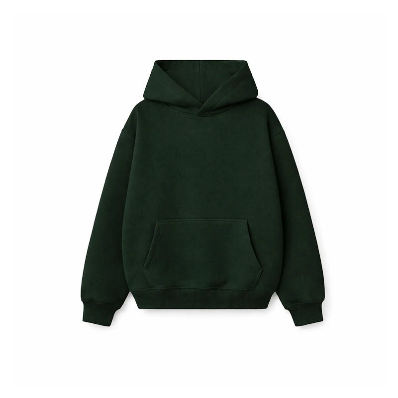 Drop Shoulder Hoodie- Clay-zoom-