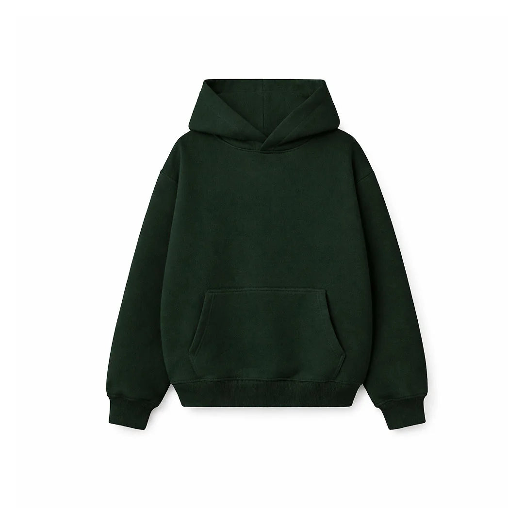 Drop Shoulder Hoodie- Blueberry-zoom-11