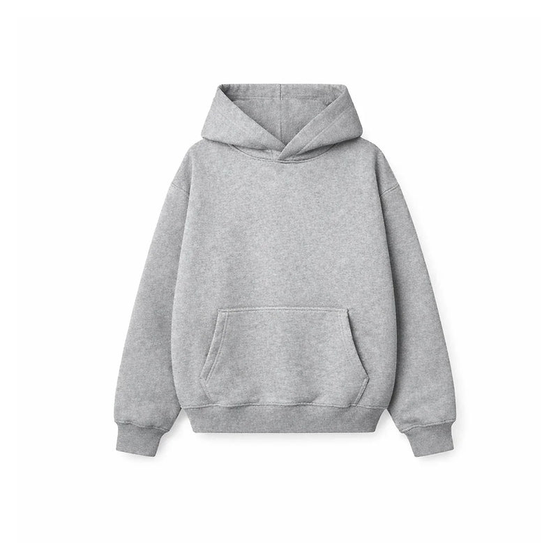 Drop Shoulder Hoodie- Deep Slate-zoom-