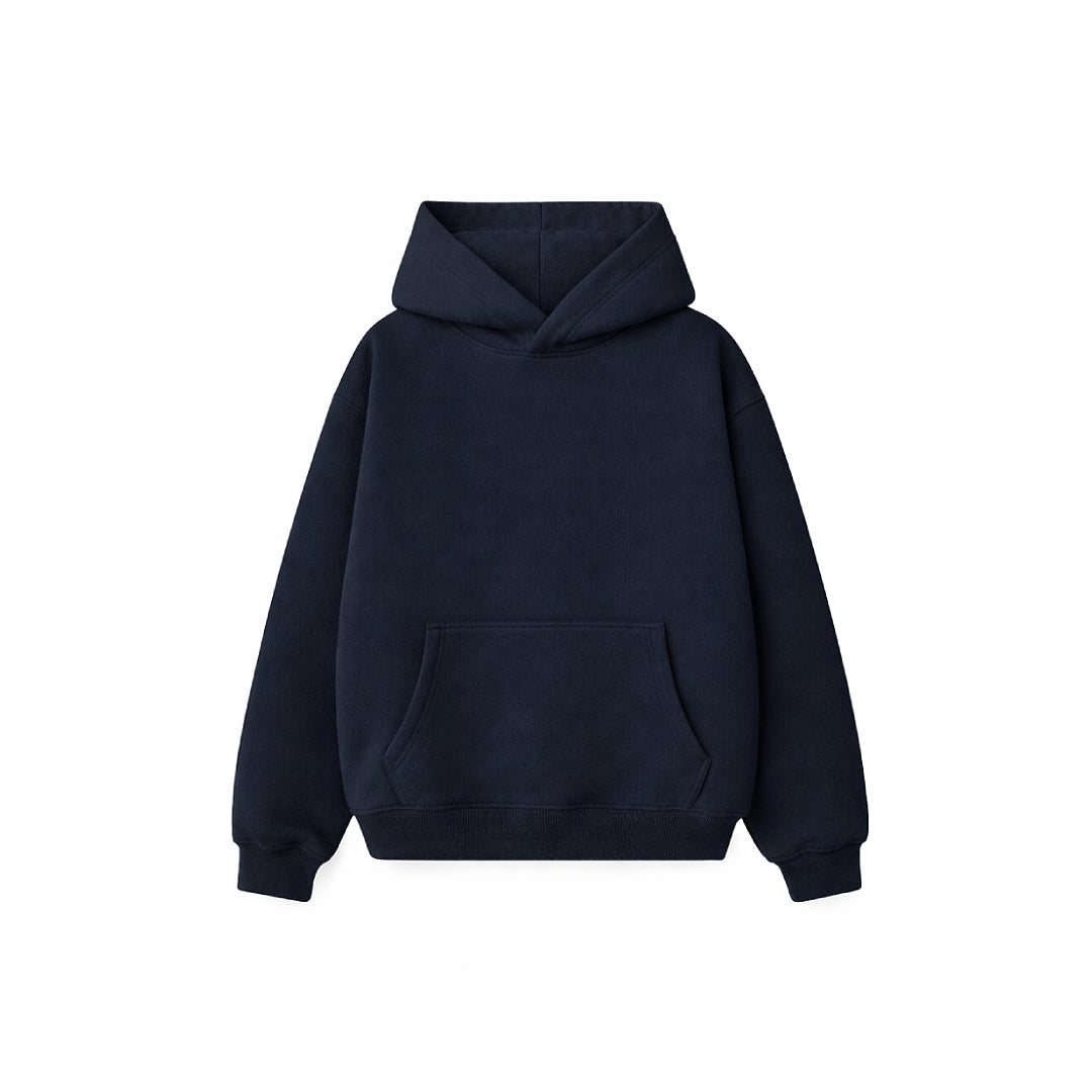 Drop Shoulder Hoodie- Blueberry-zoom-17