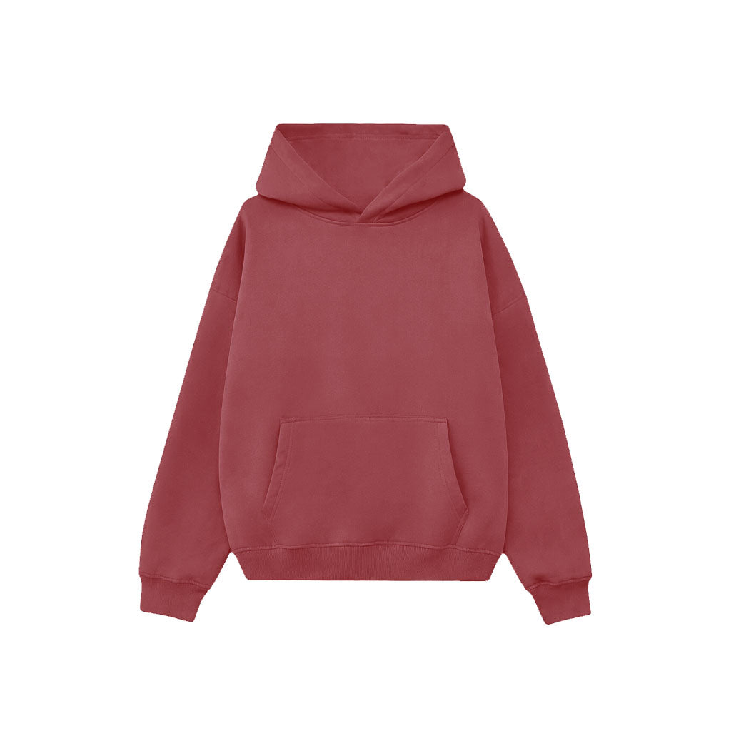 Drop Shoulder Hoodie- Charcoal-zoom-15