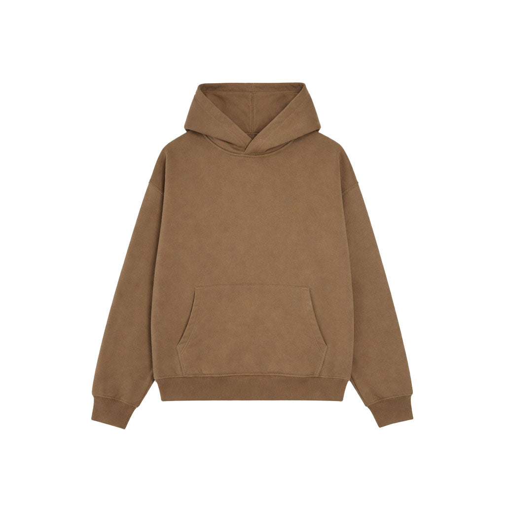 Drop Shoulder Hoodie- Espresso-17