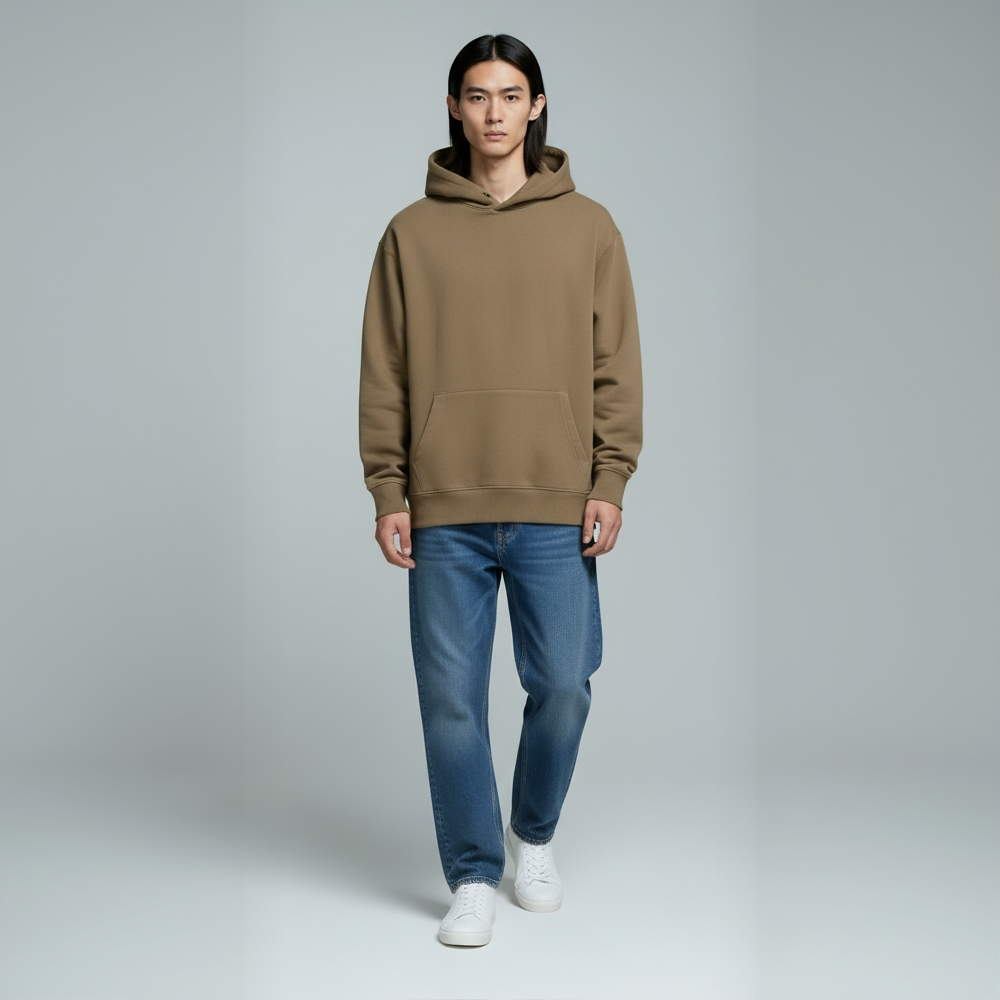 Pack of Drop Shoulder Hoodie- Clay-4