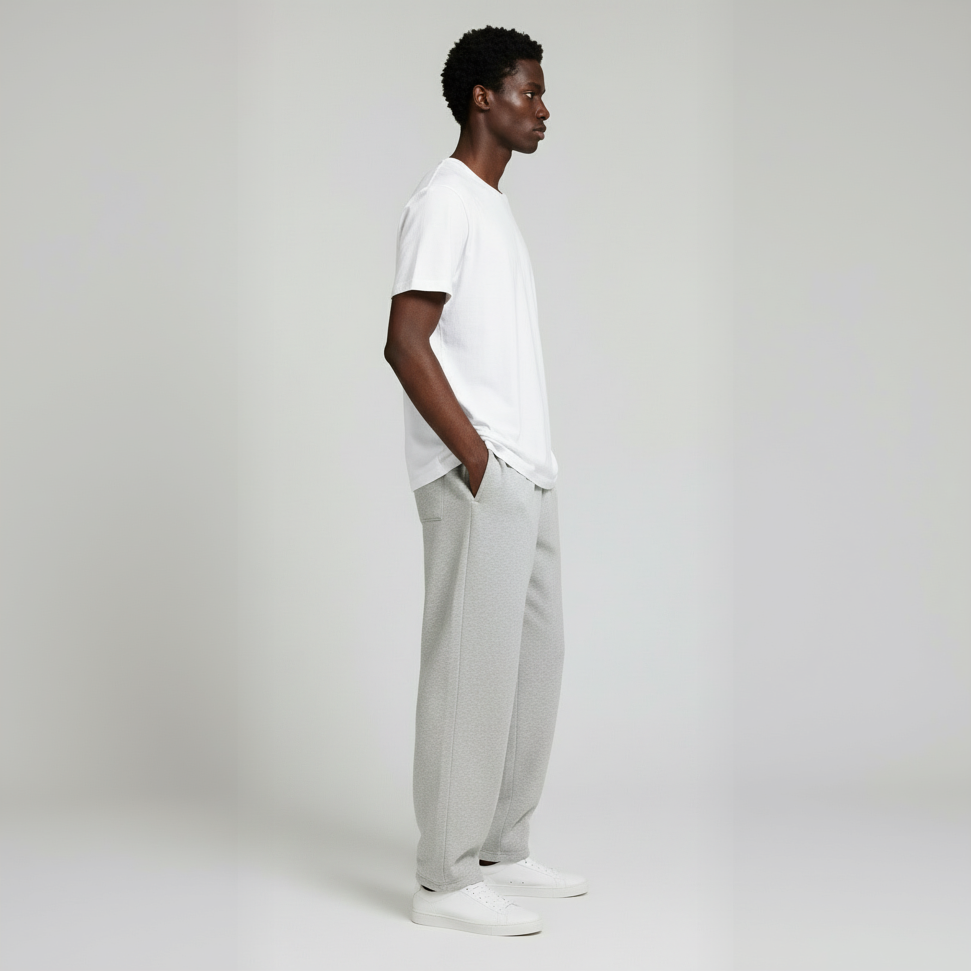 Classic Sweatpants- Heather Grey-5