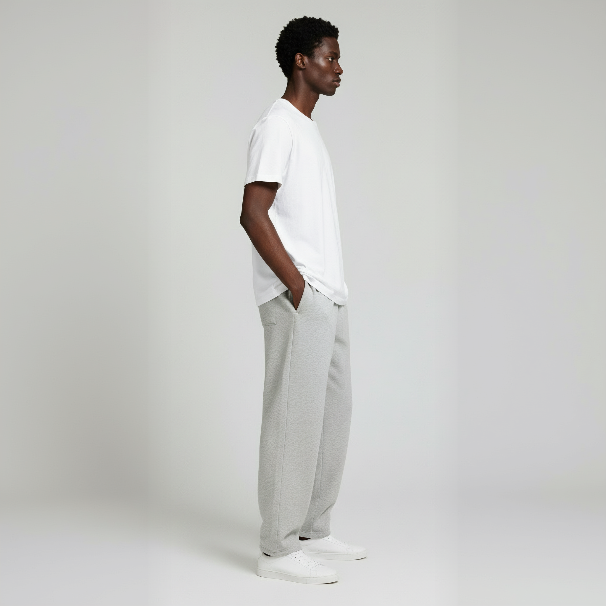 Classic Sweatpants- Heather Grey-zoom-5