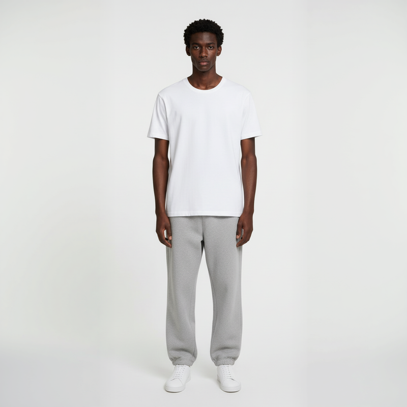 Classic Sweatpants- Heather Grey-zoom-