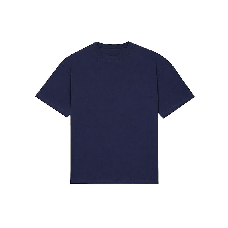 Pack of Drop Shoulder Tee Shirt- Navy-zoom-