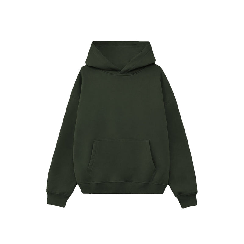 Drop Shoulder Hoodie- Espresso-zoom-
