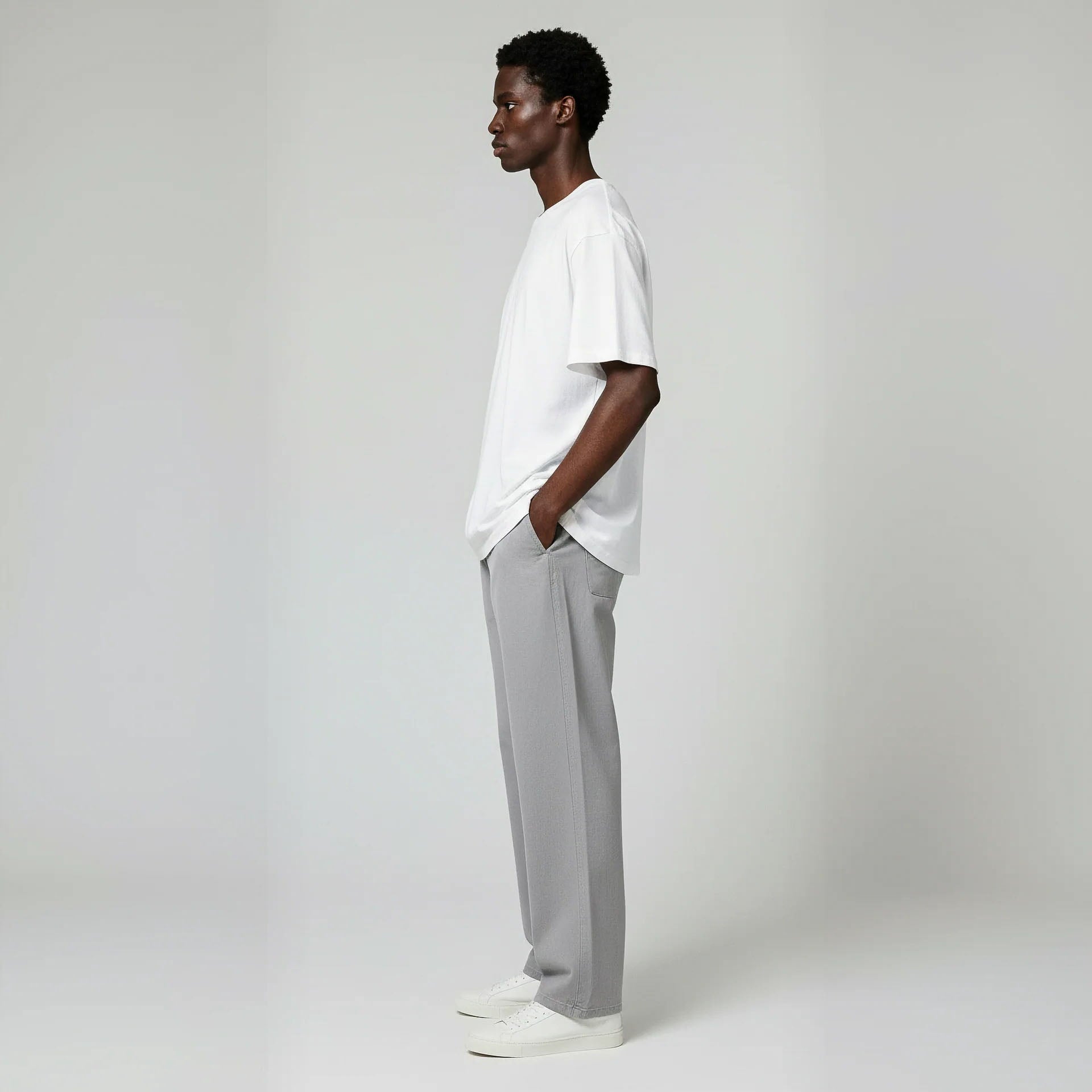 Pack of Open Bottom Sweatpants- Pebble-4