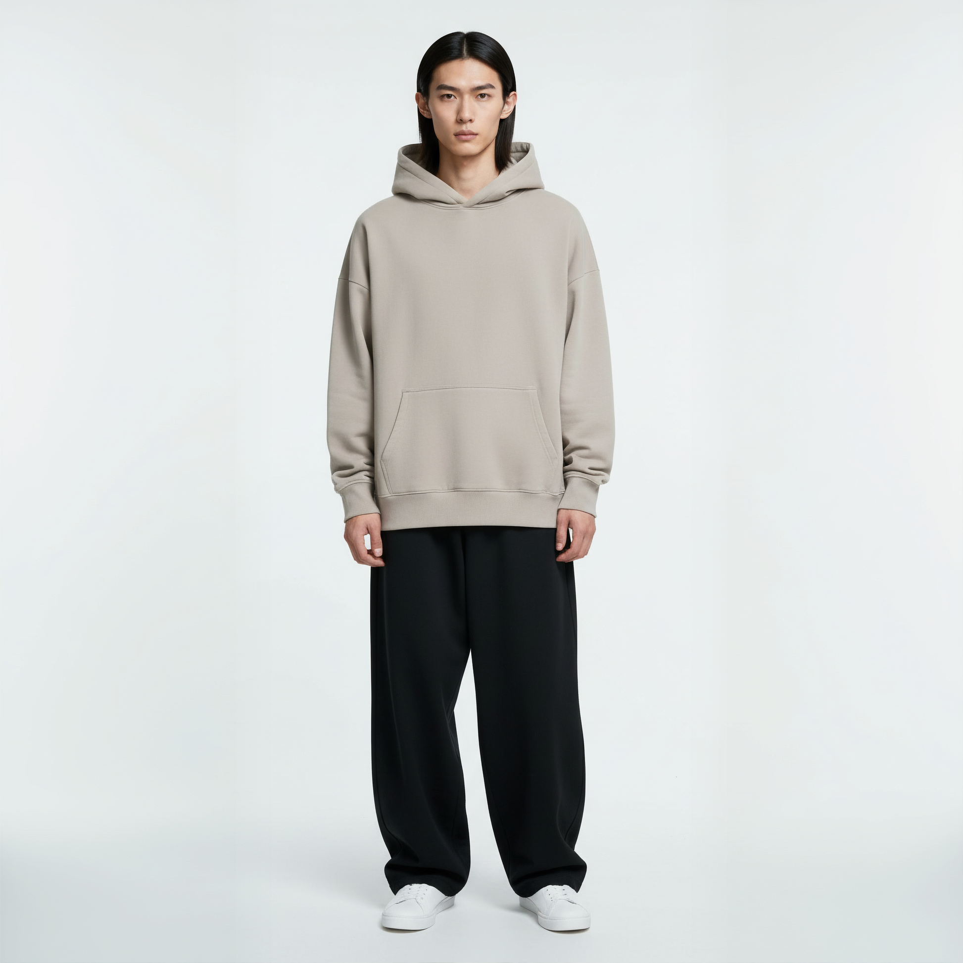 Pack of Drop Shoulder Hoodie- Ivory-6