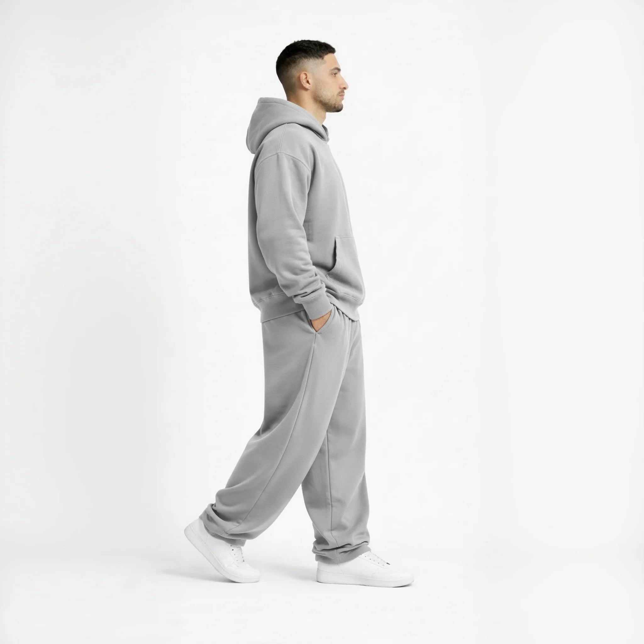 Drop Shoulder Hoodie-Pebble-zoom-5