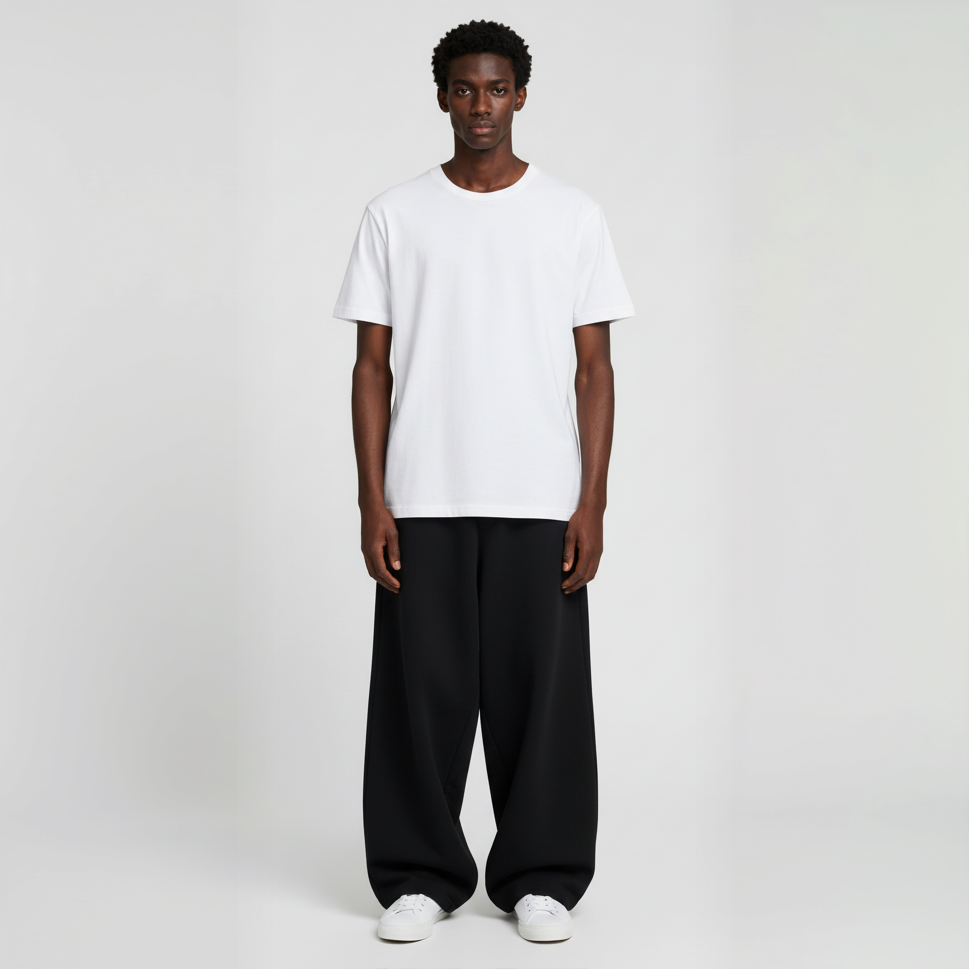 Pack of Baggy Trouser- Black-2