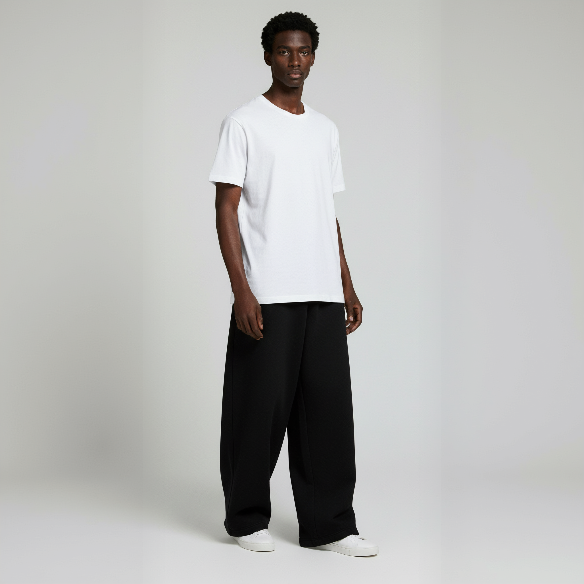 Pack of Baggy Trouser- Black-zoom-6