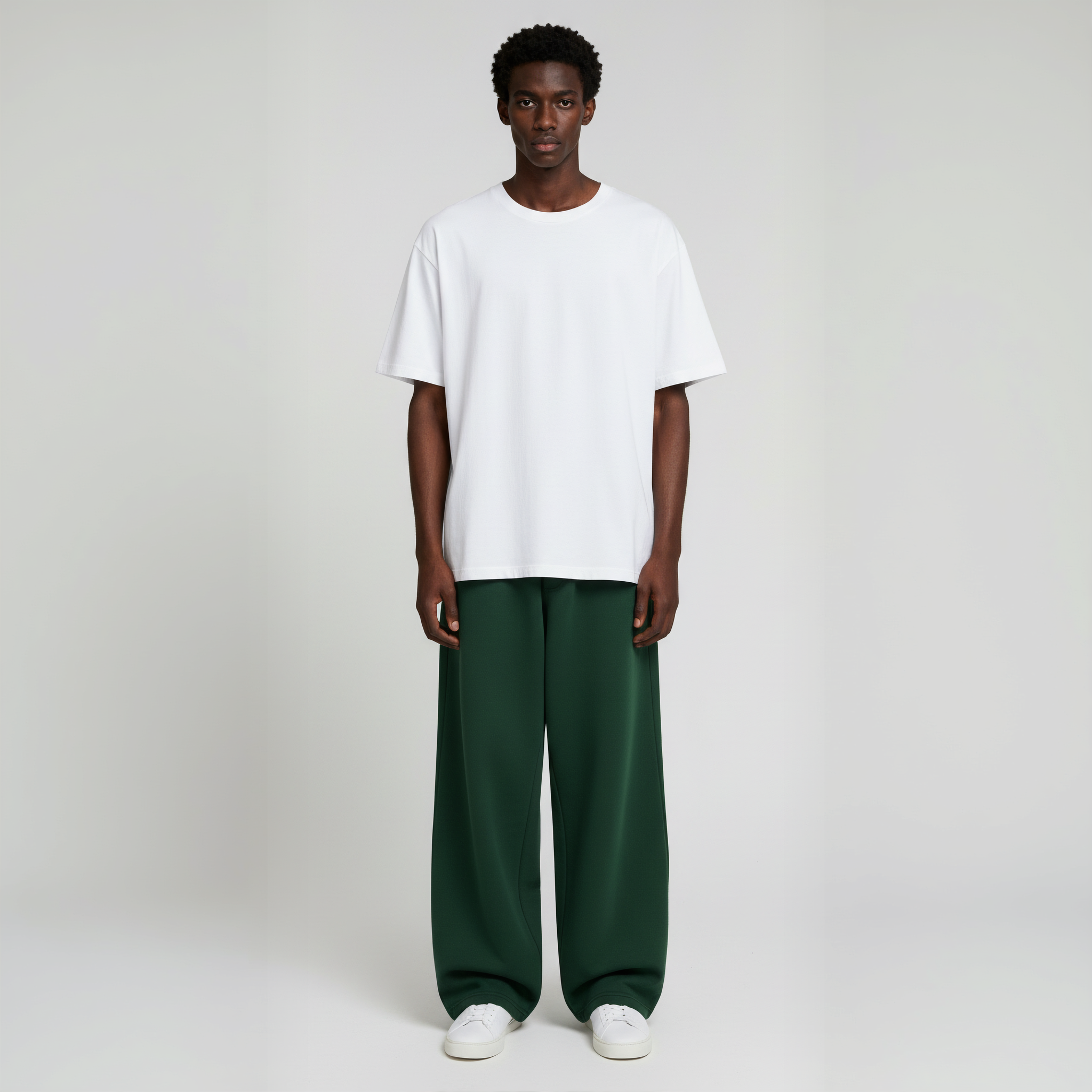 Baggy Trouser- Forest Green-zoom-2