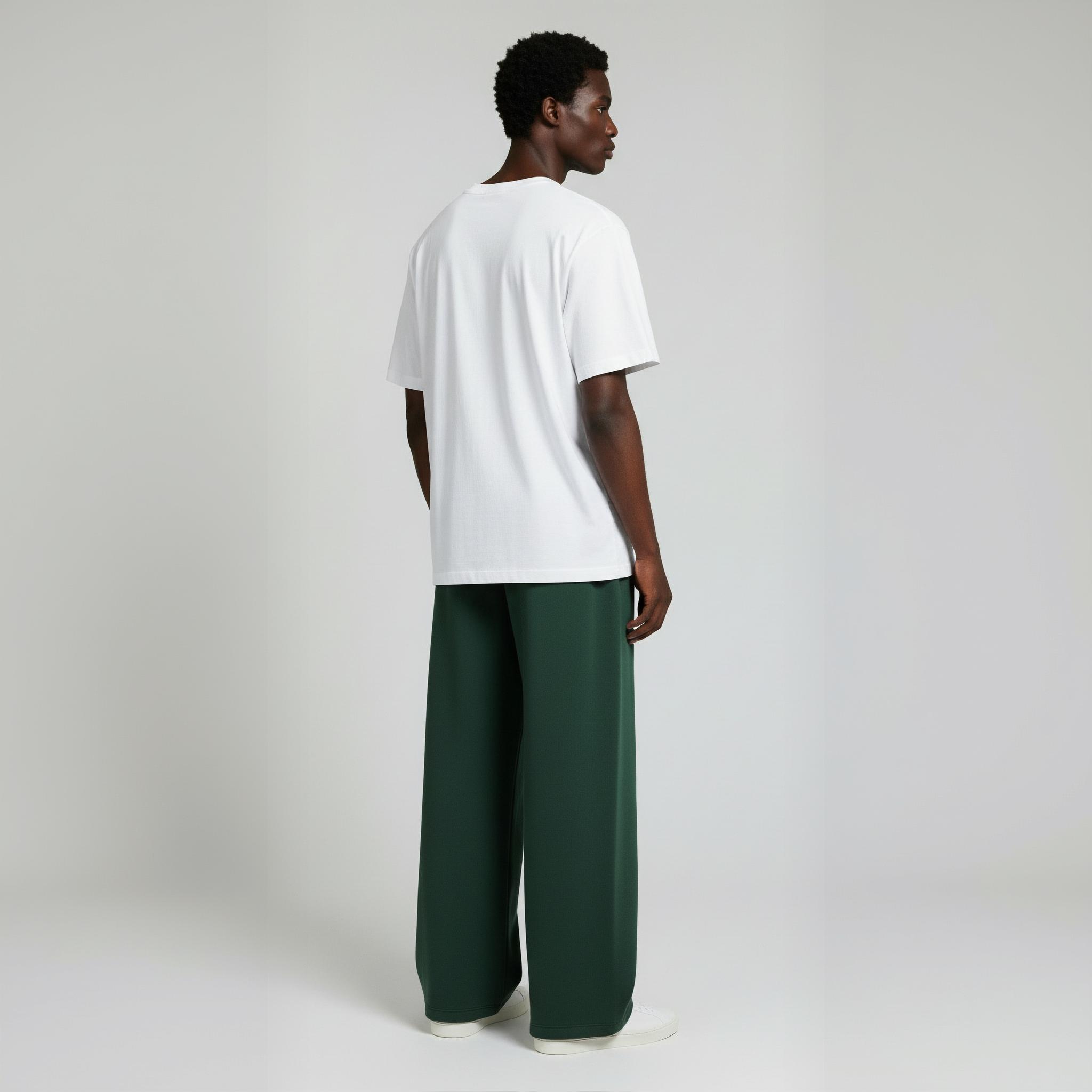 Baggy Trouser- Forest Green-zoom-5