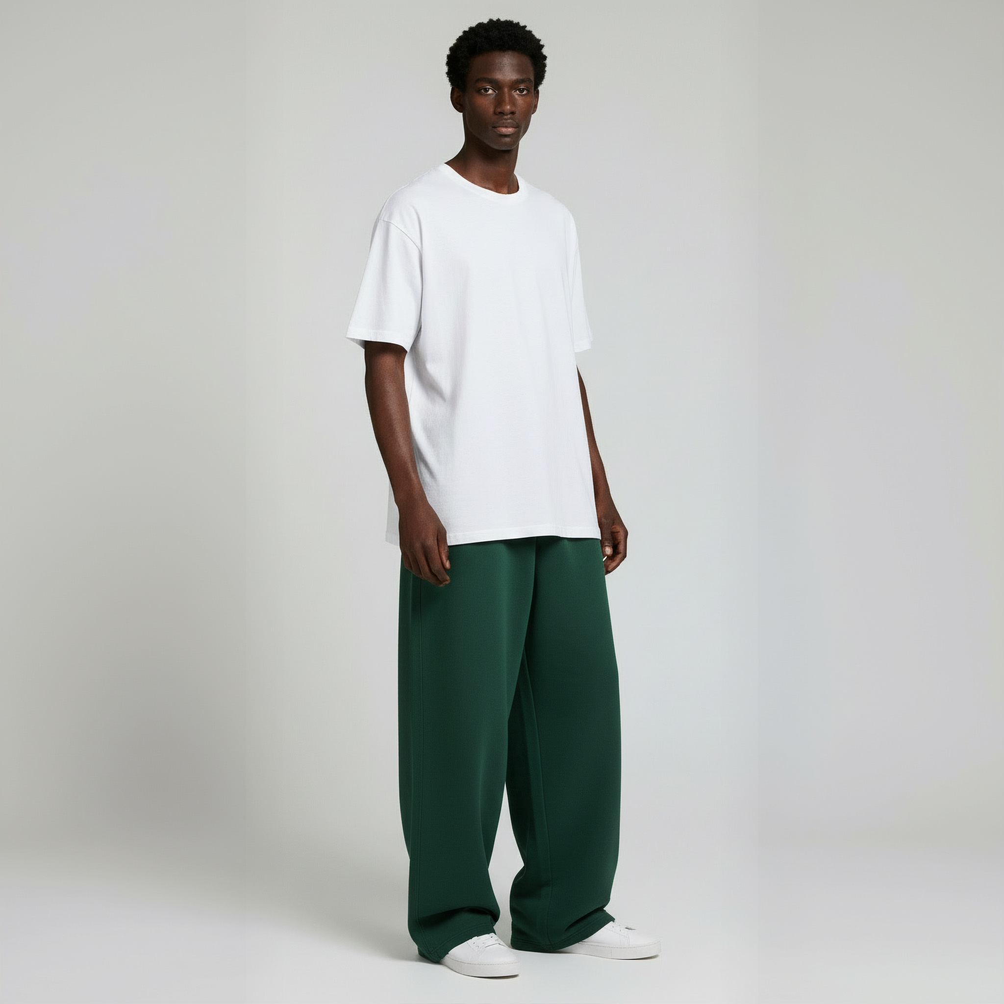 Baggy Trouser- Forest Green-zoom-6