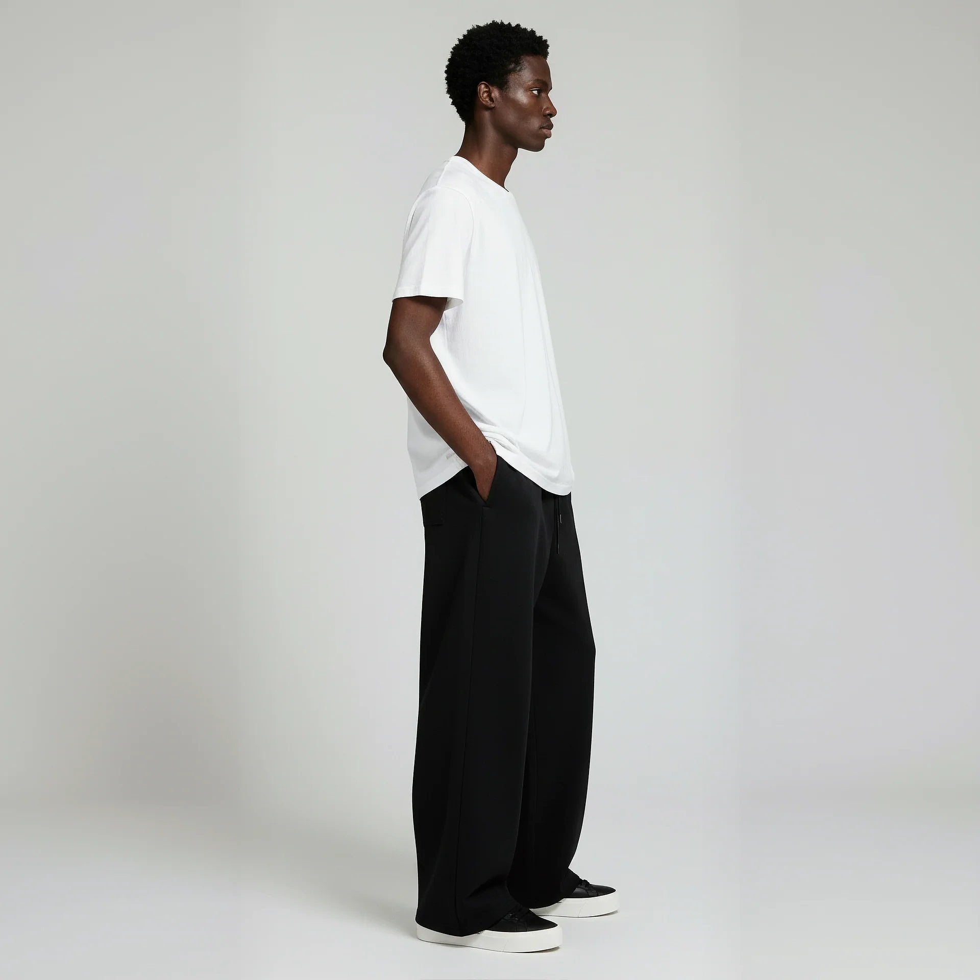 Pack of Baggy Trouser- Black-zoom-5