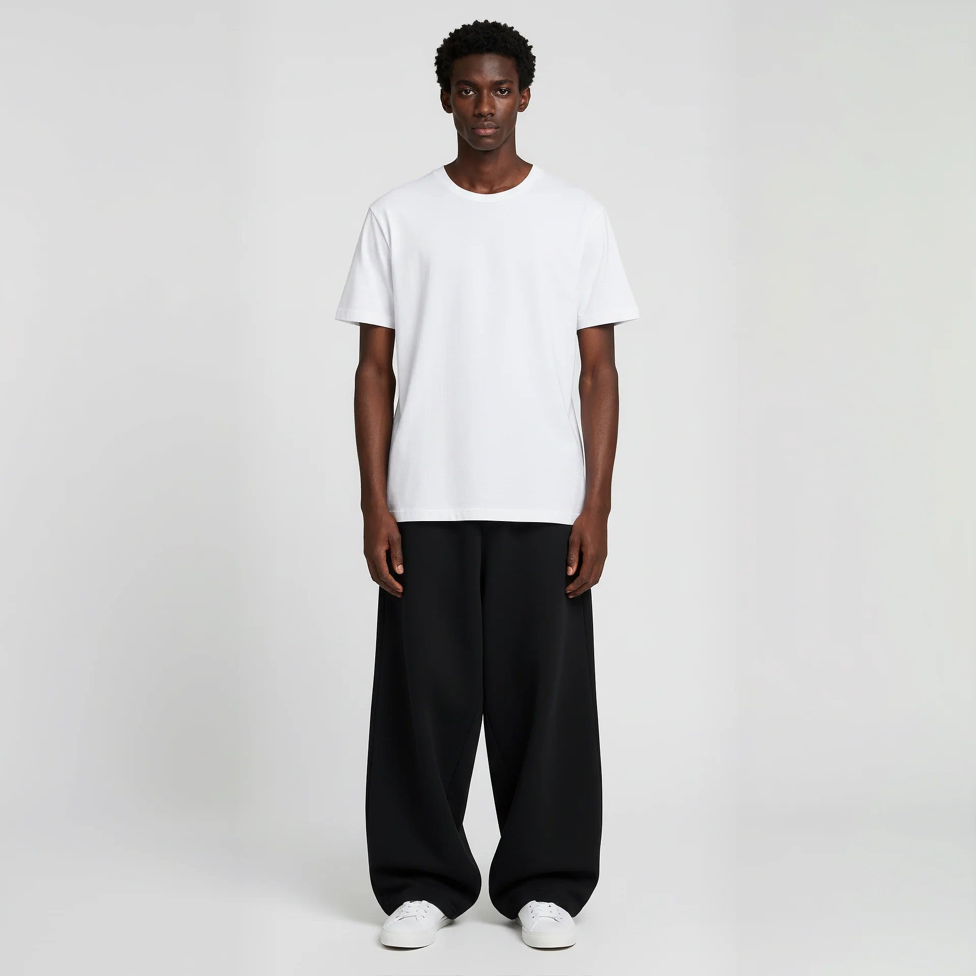 Pack of Baggy Trouser- Black-2