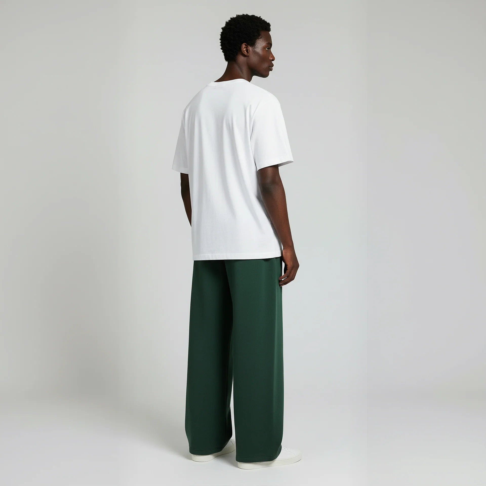 Baggy Trouser- Forest Green-zoom-3