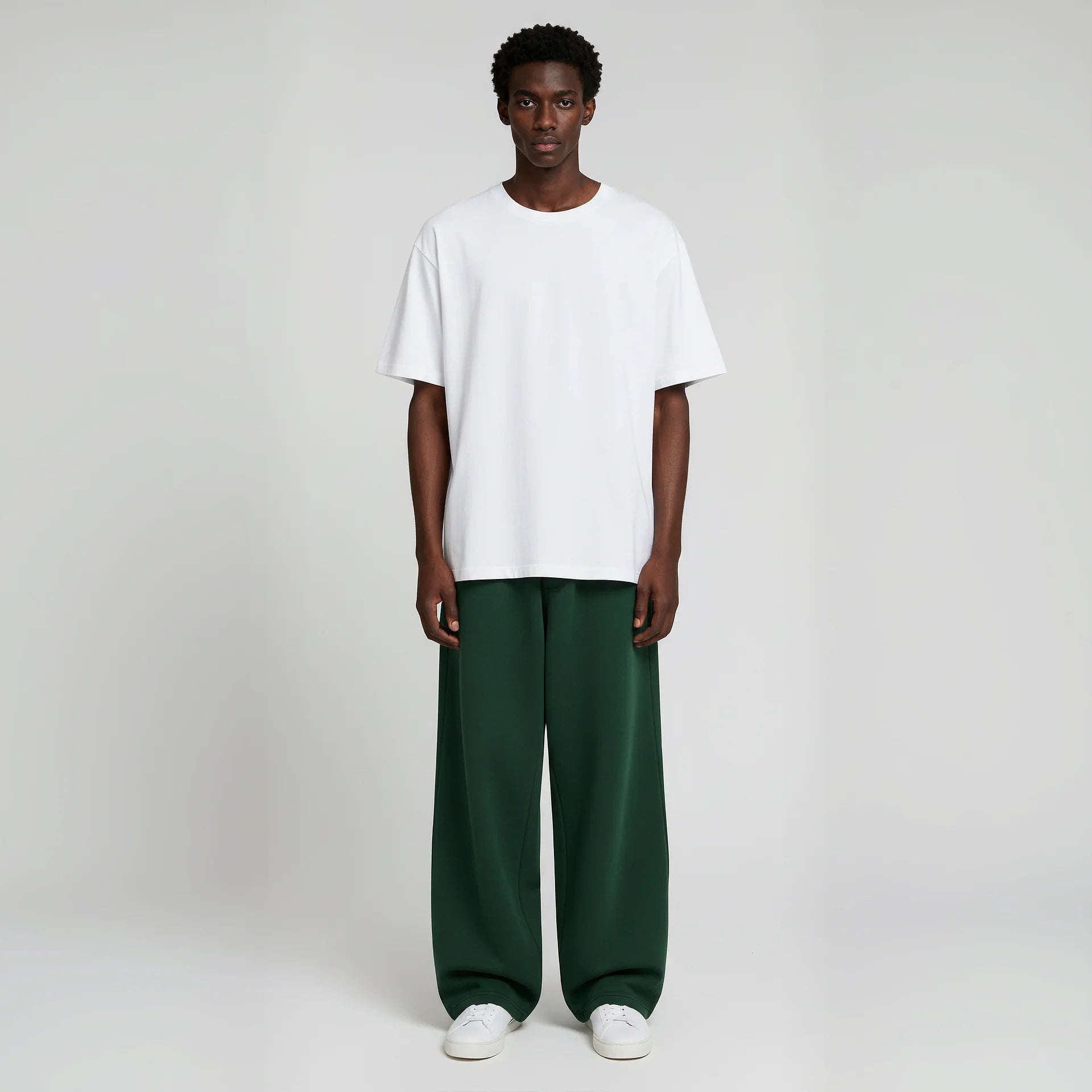 Baggy Trouser- Forest Green-zoom-2