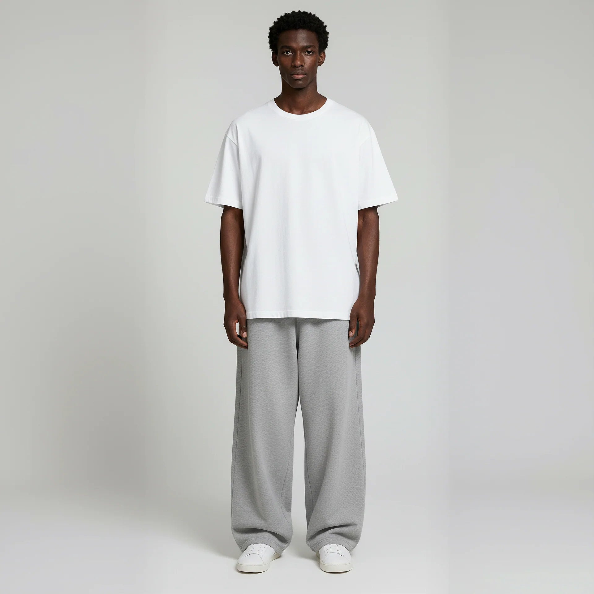 Pack of Baggy Sweatpants- Heather Grey-zoom-2