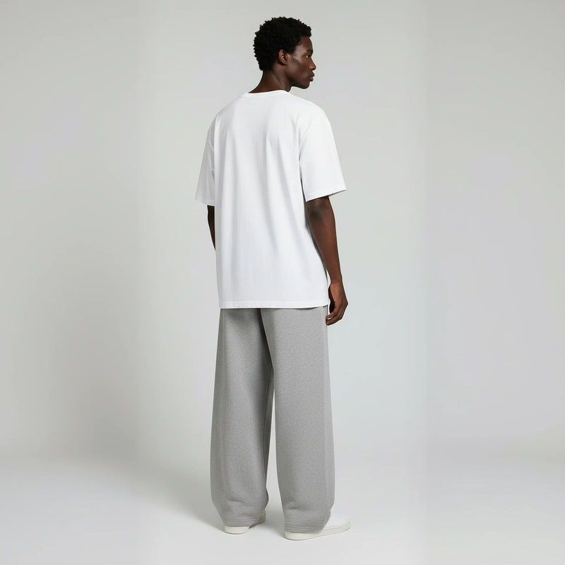 Pack of Baggy Sweatpants- Heather Grey-zoom-