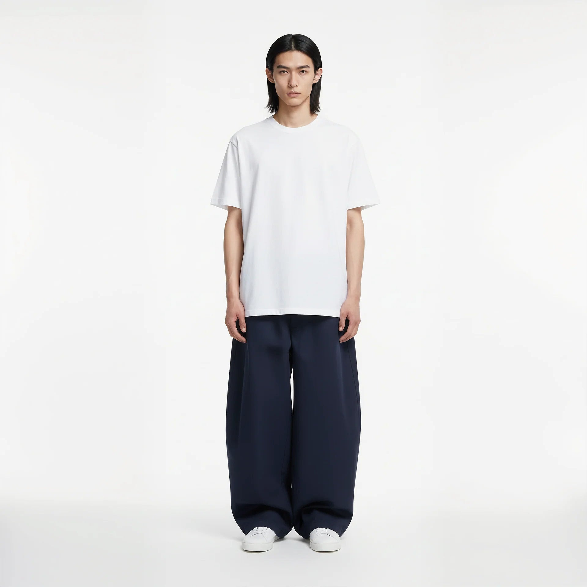 Baggy Trouser- Navy-zoom-2