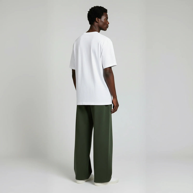 Pack of Baggy Trouser- Olive-zoom-