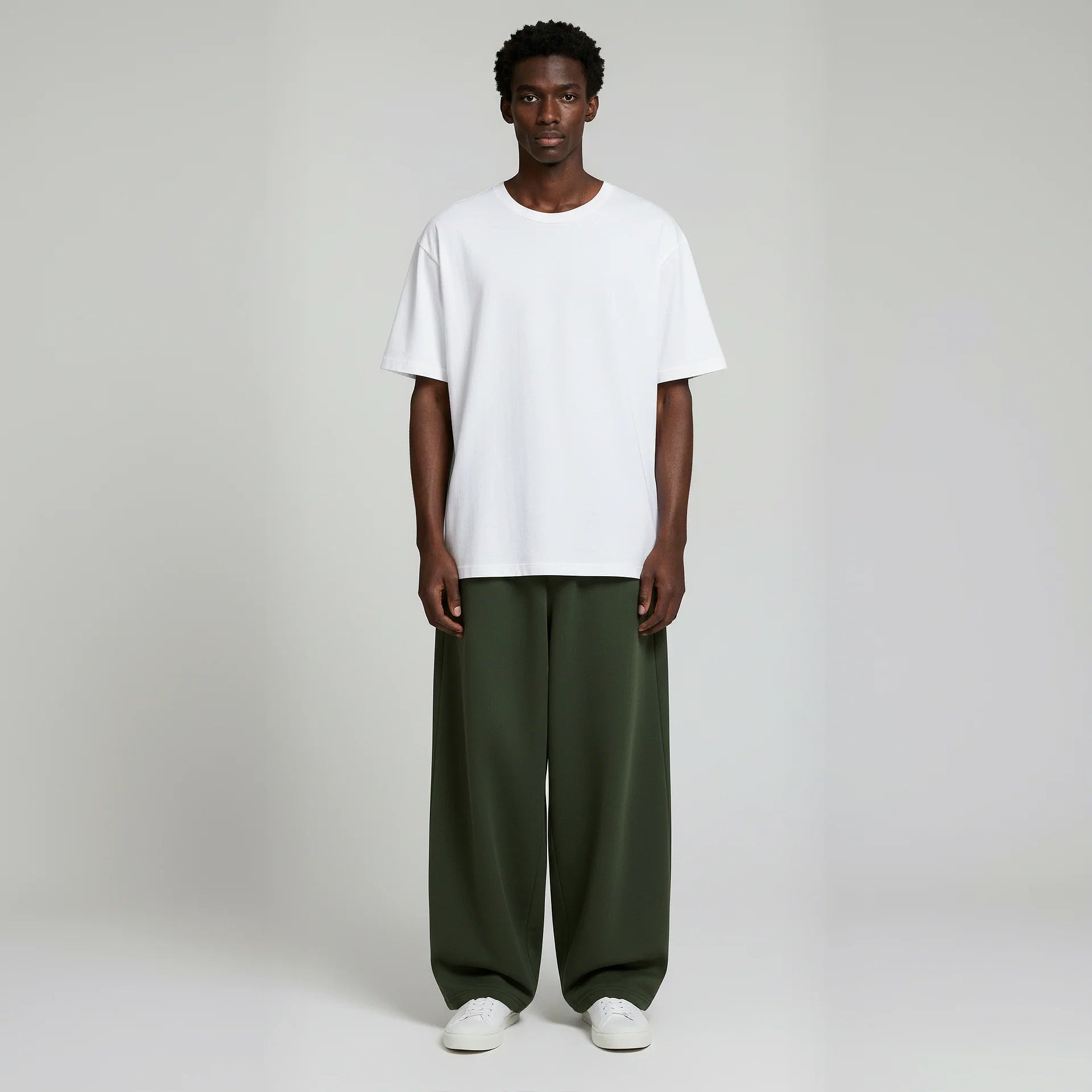 Pack of Baggy Trouser- Olive