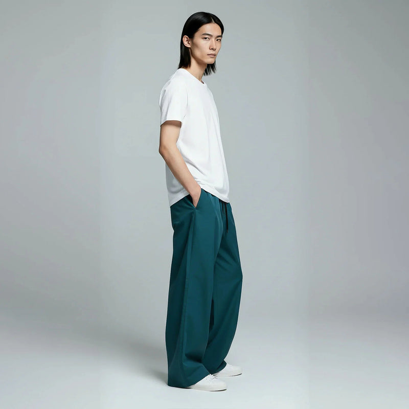 Baggy Sweatpants-Teal-zoom-