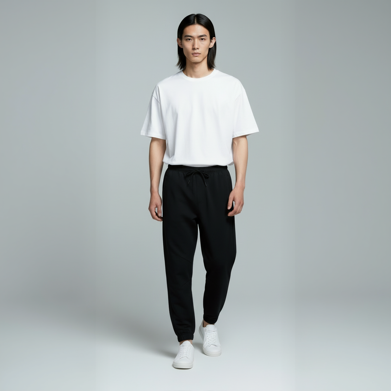 Classic Sweatpants- Black-zoom-