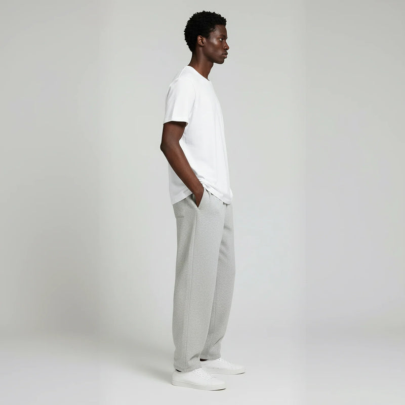 Classic Sweatpants- Heather Grey-zoom-