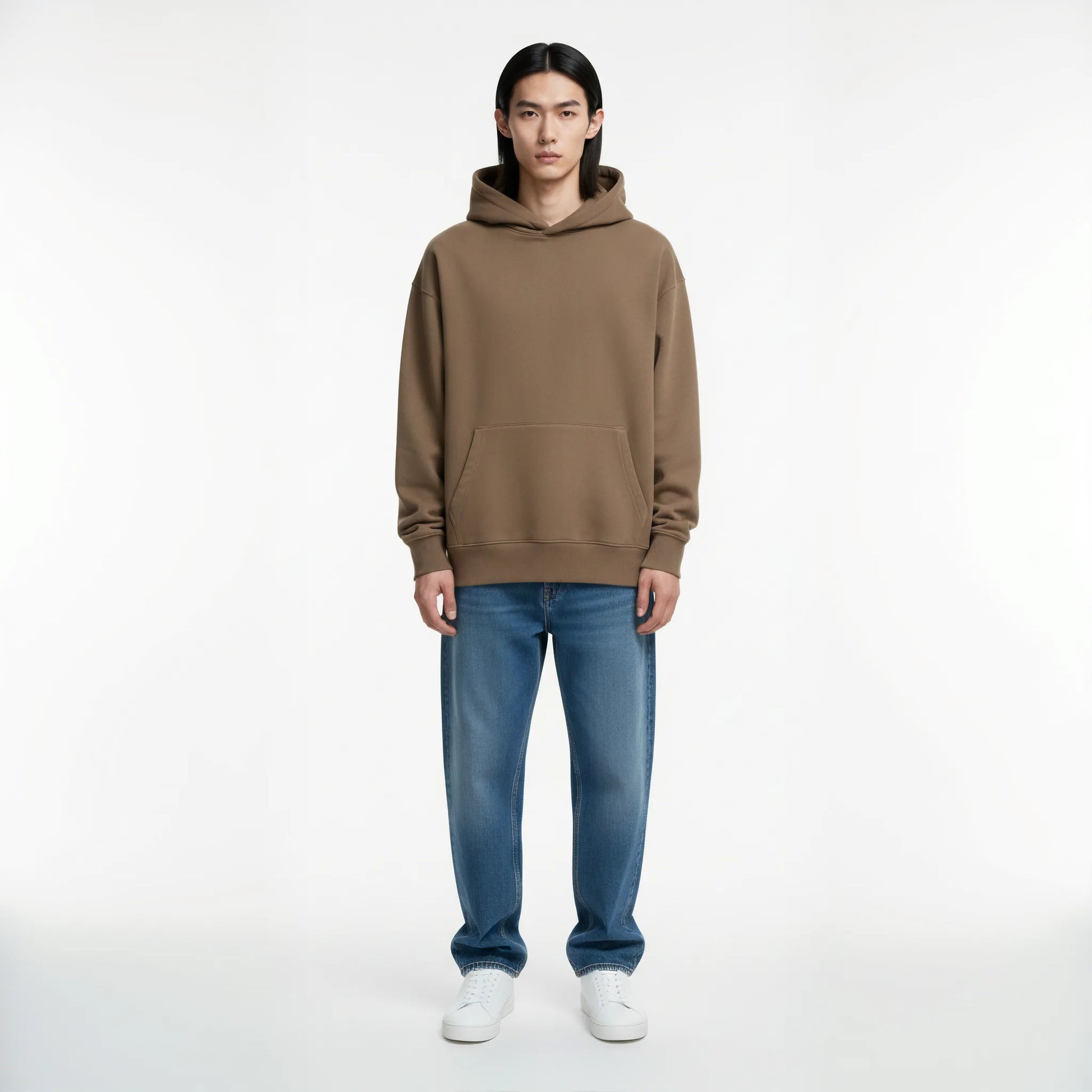 Pack of Drop Shoulder Hoodie- Clay-2