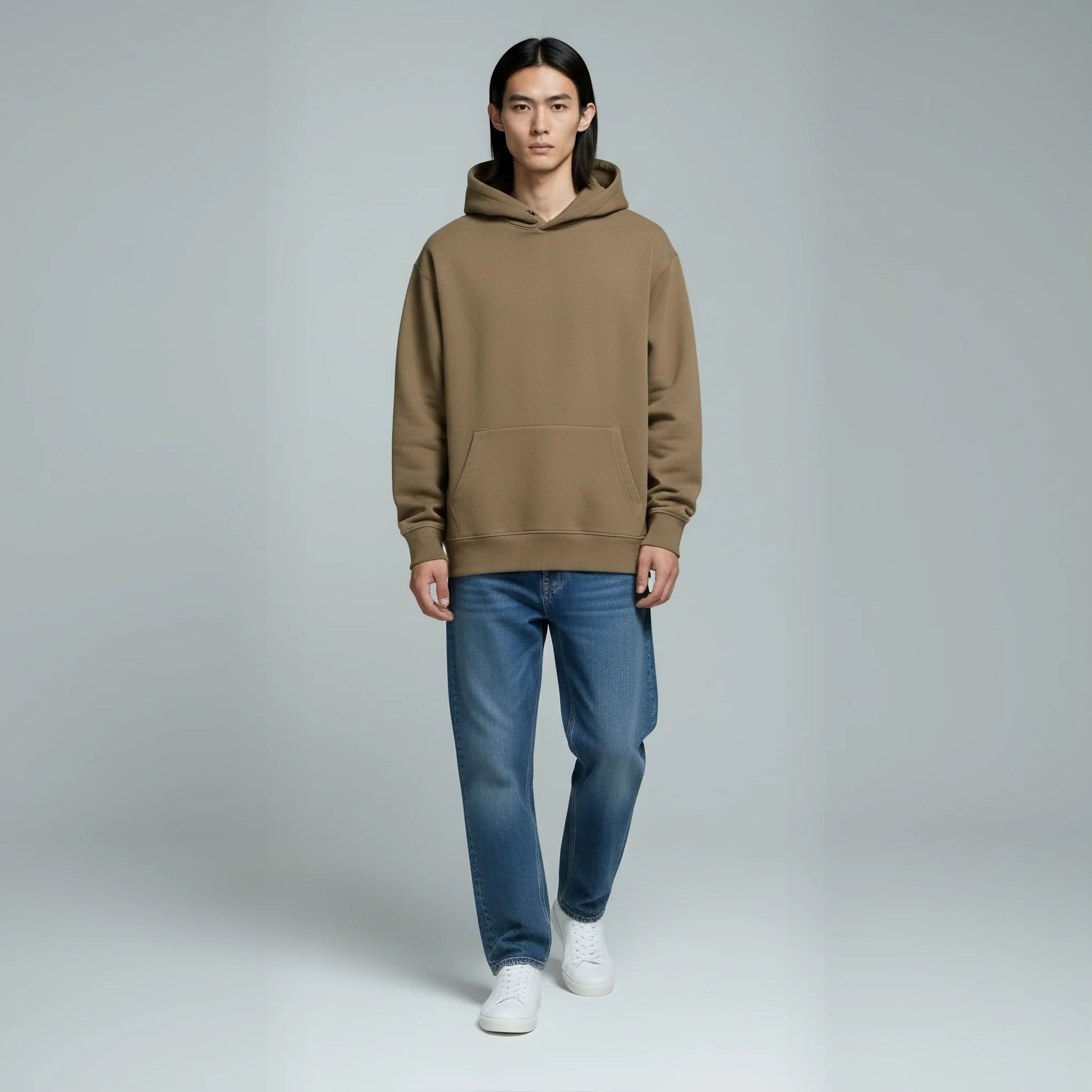 Pack of Drop Shoulder Hoodie- Clay-6