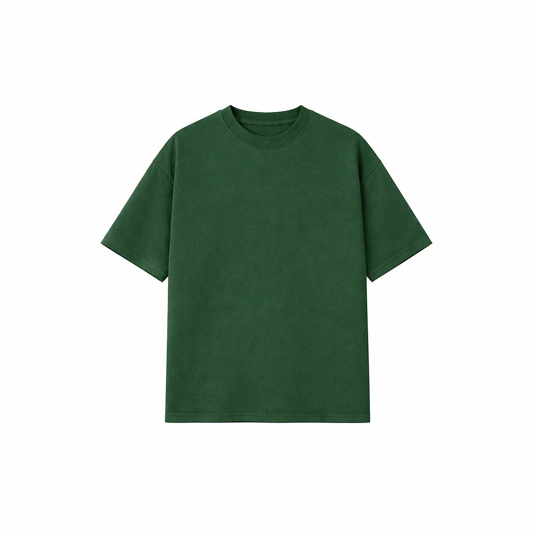 Drop Shoulder Tee shirt- Charcoal-8
