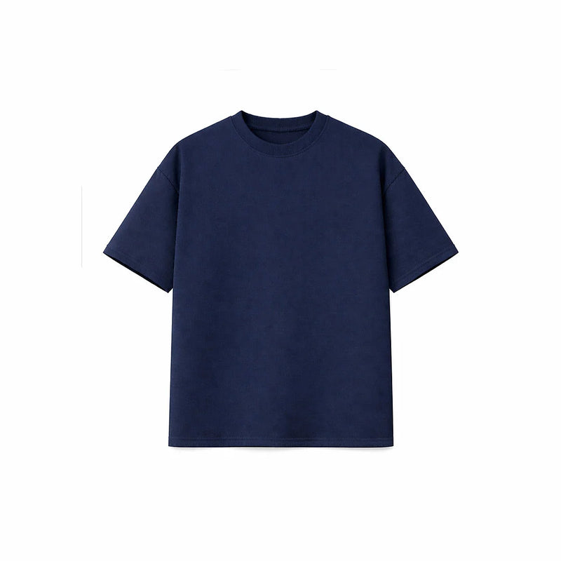Drop Shoulder Tee shirt- Forest Green-zoom-