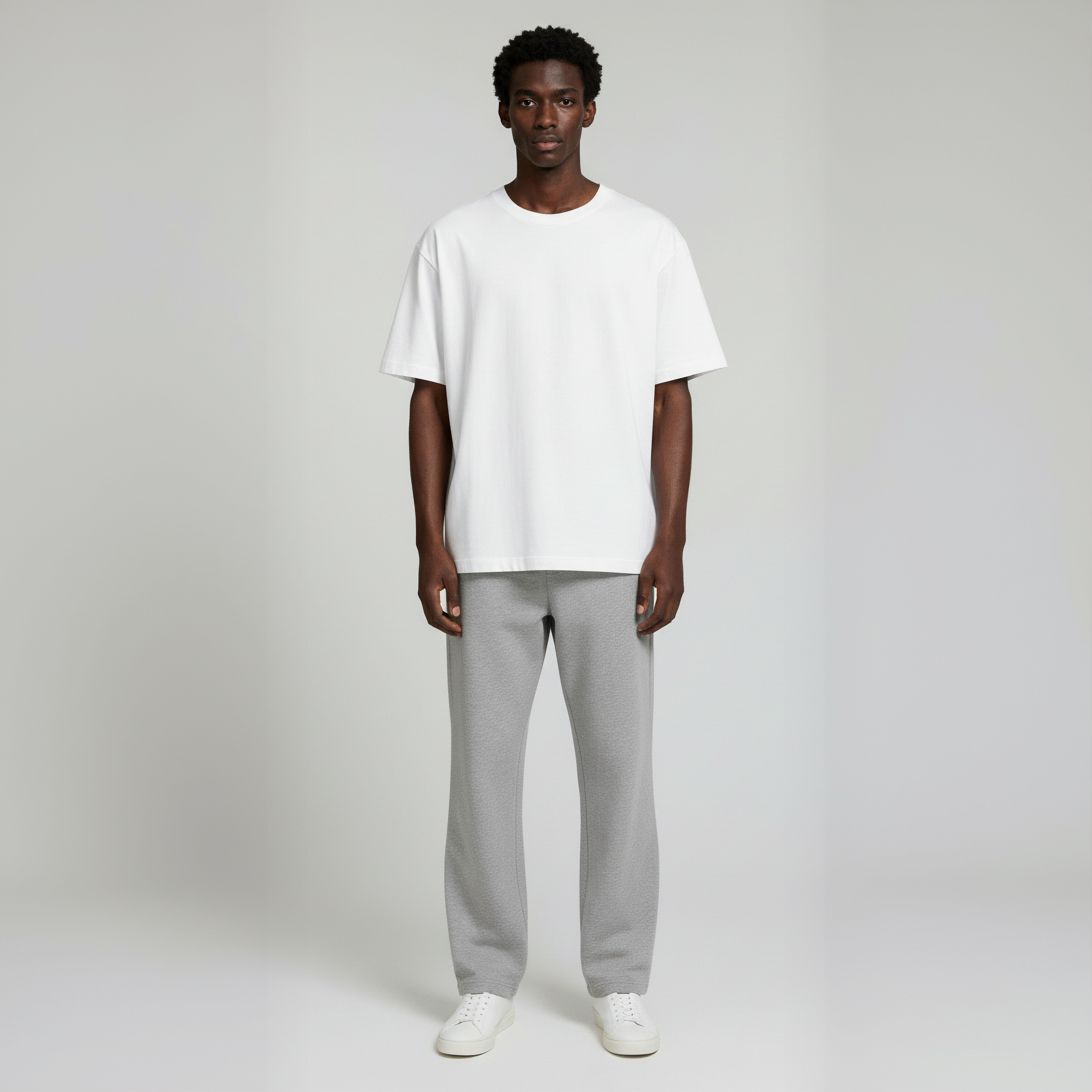 Pack of Open Bottom Sweatpants- Heather Grey-zoom-2