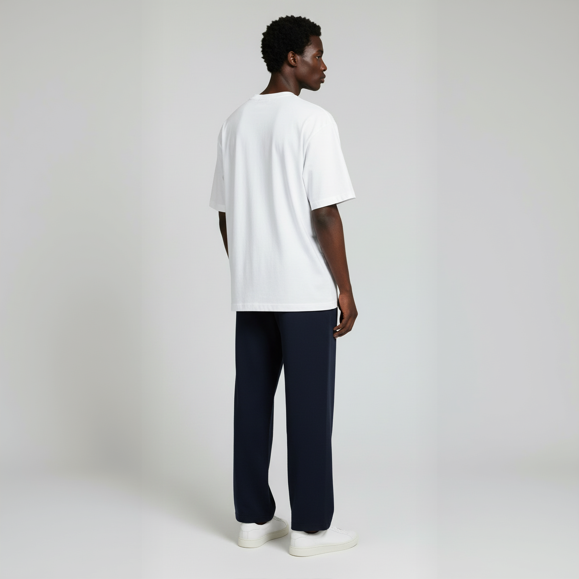 Pack of Open Bottom Sweatpants-  Navy-3