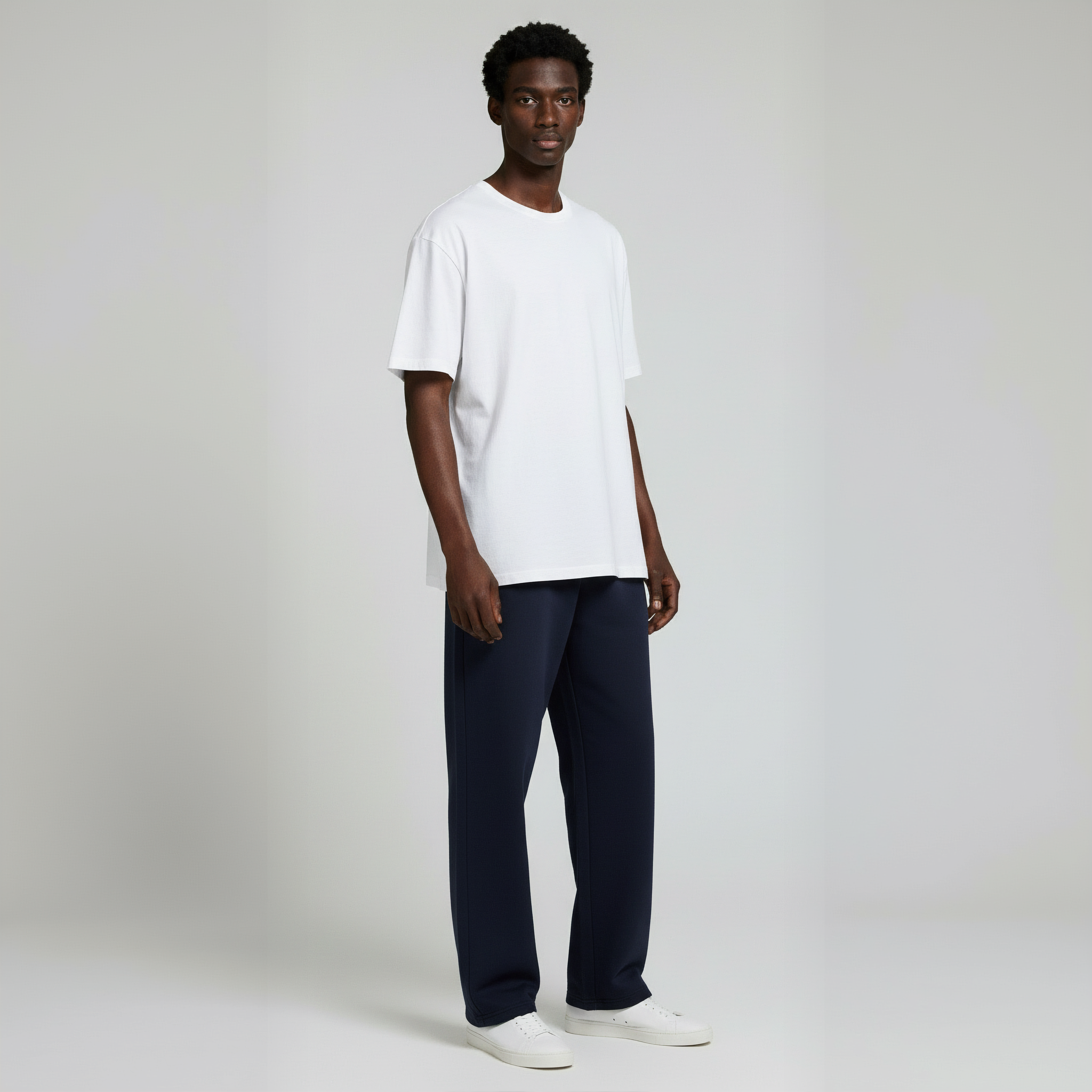 Pack of Open Bottom Sweatpants-  Navy-zoom-6