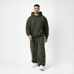 Olive green unisex hoodie, stylish casual hoodie for men and women