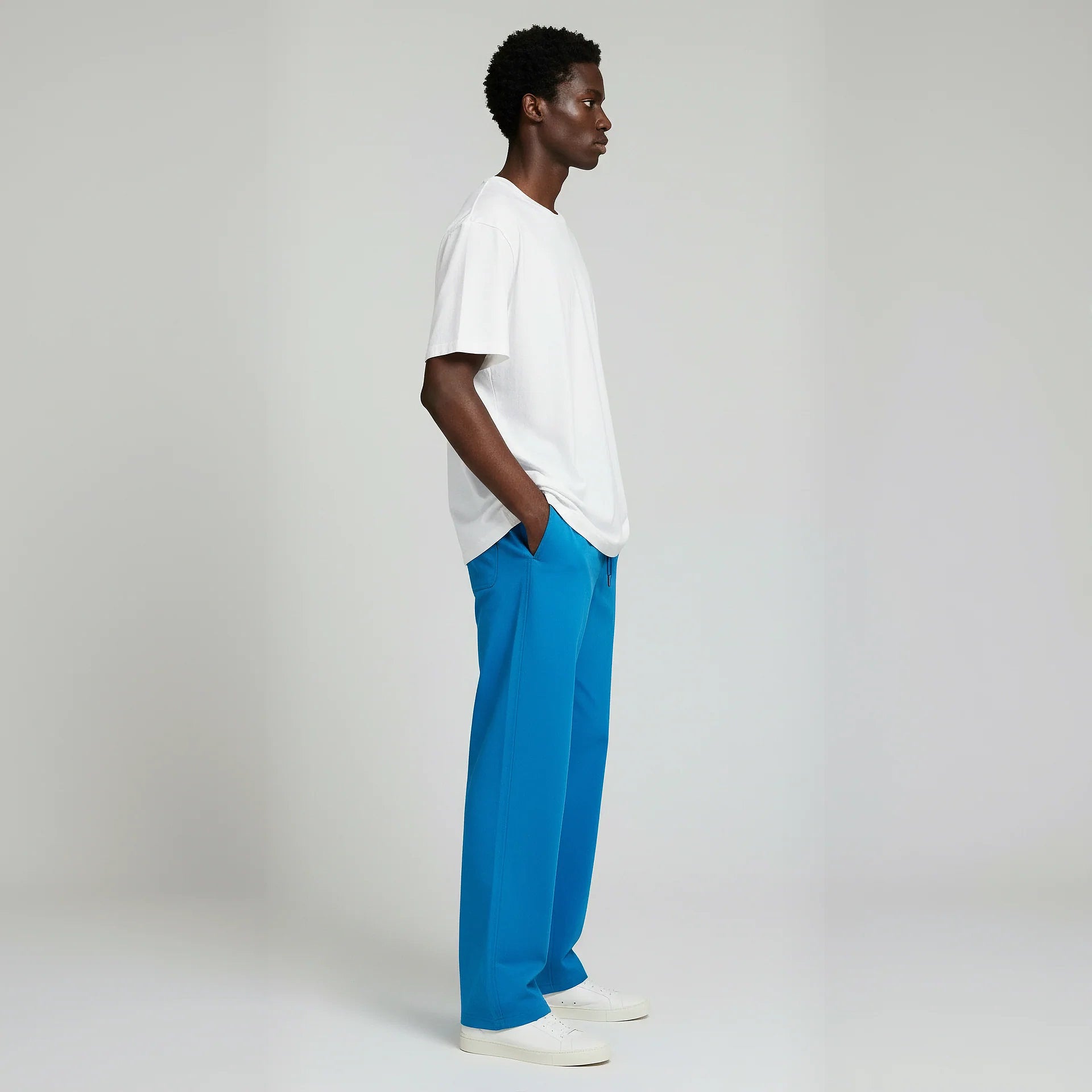 Pack of Open Bottom Sweatpants- Aqua-zoom-5
