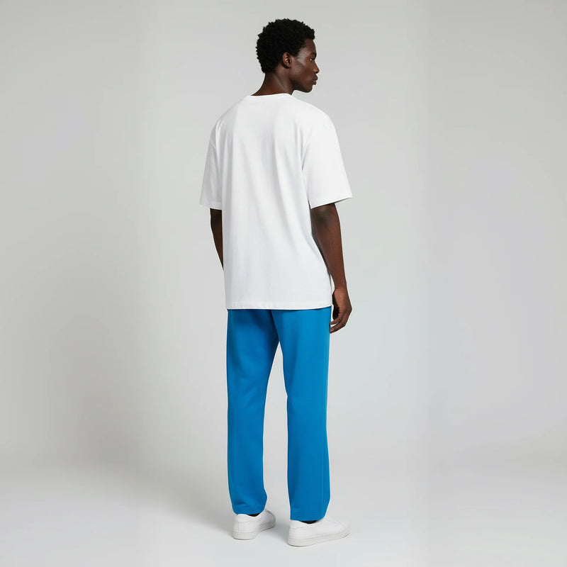 Pack of Open Bottom Sweatpants- Aqua-zoom-