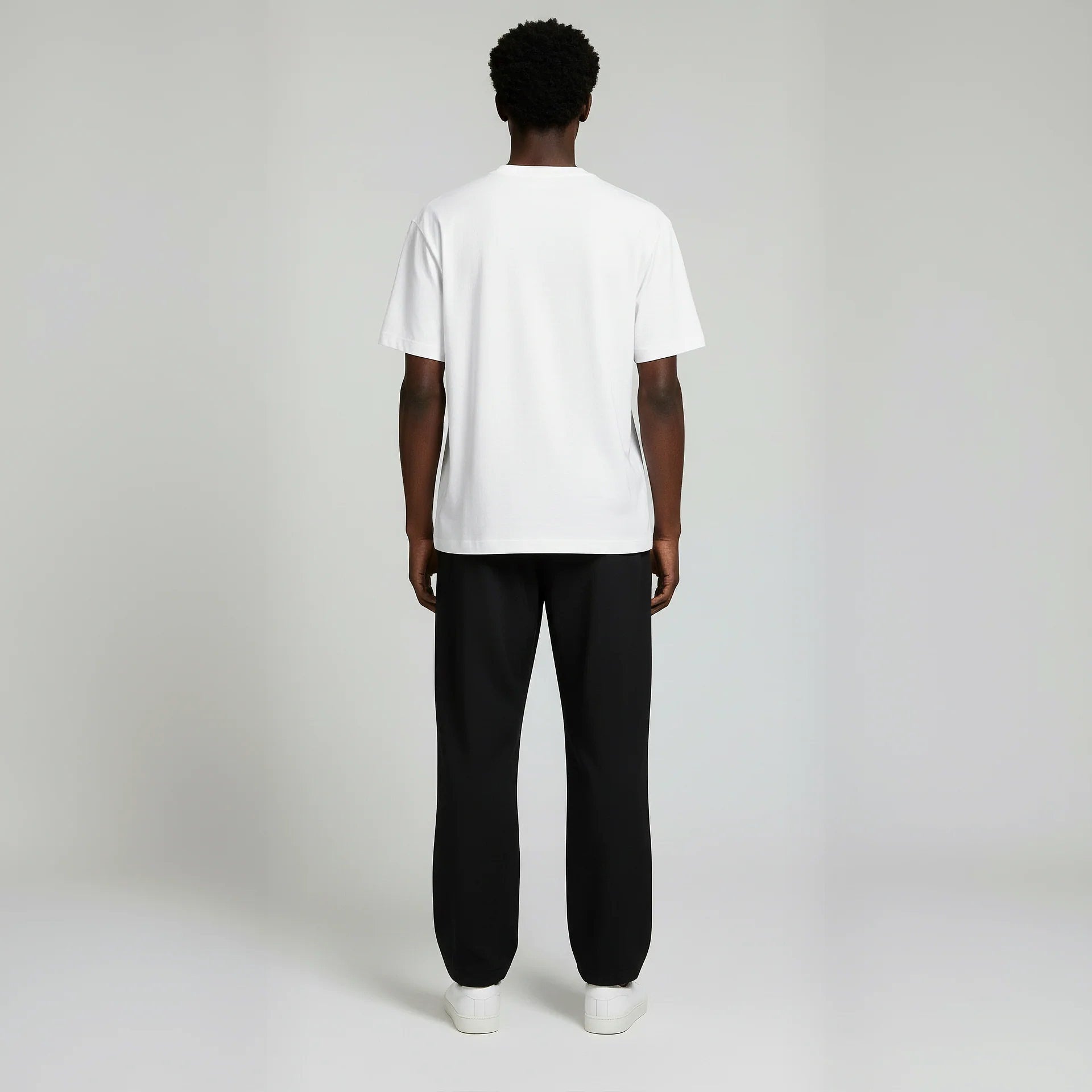 Open Bottom Trouser- Black-zoom-3