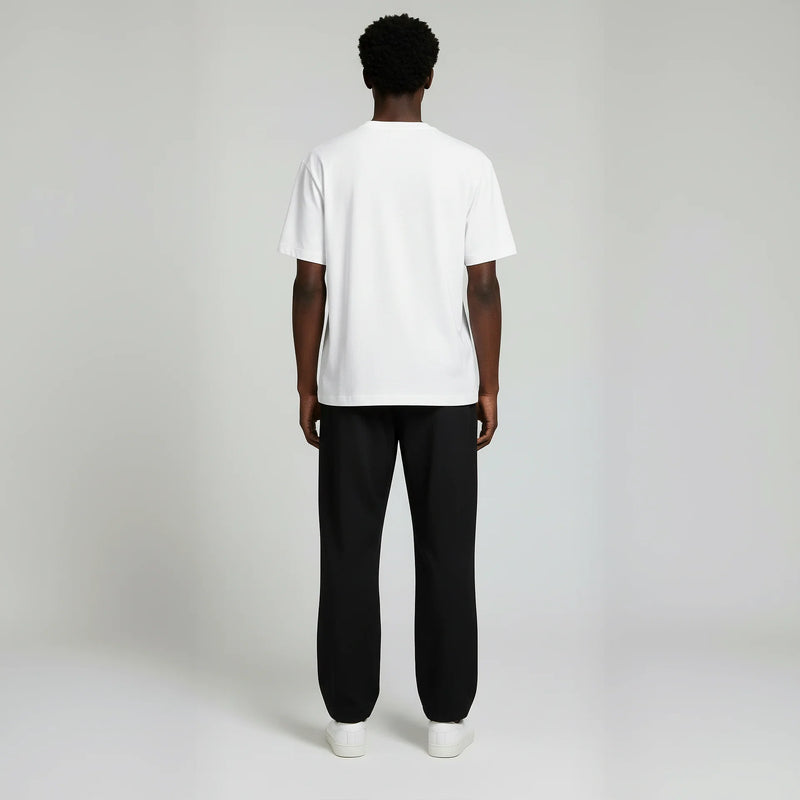Open Bottom Trouser- Black-zoom-